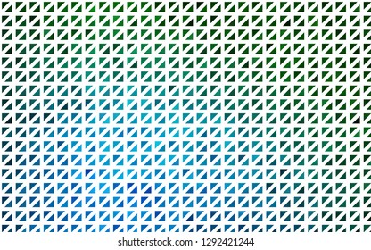 Light Blue, Green vector template with crystals, triangles. Abstract gradient illustration with triangles. Best design for your ad, poster, banner.