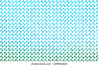 Light Blue, Green vector template with crystals, triangles. Decorative design in abstract style with triangles. Modern template for your landing page.