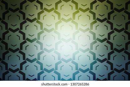 Light Blue, Green vector template with bent lines. A completely new colorful illustration in simple style. A completely new template for your design.