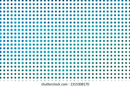 Light Blue, Green vector template with circles. Abstract illustration with colored bubbles in nature style. Pattern of water, rain drops.