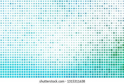 Light Blue, Green vector template with crystals, rectangles. Decorative design in abstract style with rectangles. The template can be used as a background.