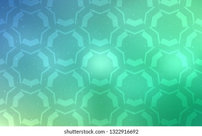 Light Blue, Green vector template with wry lines. A shining illustration, which consists of curved lines. A completely new design for your business.