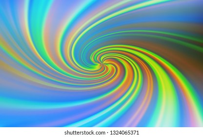 Light Blue, Green vector template with lines. An elegant bright illustration with gradient. Colorful wave pattern for your design.