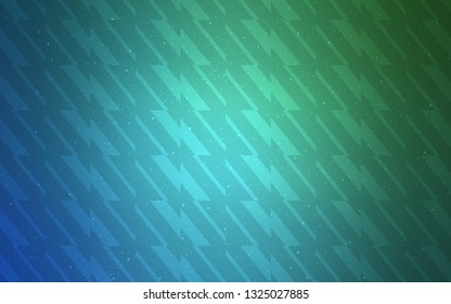 Light Blue, Green vector template with repeated sticks. Glitter abstract illustration with colorful sticks. Best design for your ad, poster, banner.