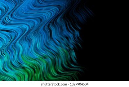 Light Blue, Green vector template with bubble shapes. A vague circumflex abstract illustration with gradient. Marble style for your business design.