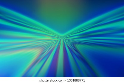 Light Blue, Green vector template with lines. Shining colorful illustration in simple style. New composition for your brand book.