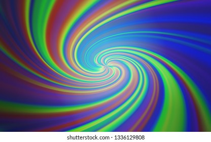 Light Blue, Green vector template with curved lines. An elegant bright illustration with gradient. Elegant pattern for a brand book.