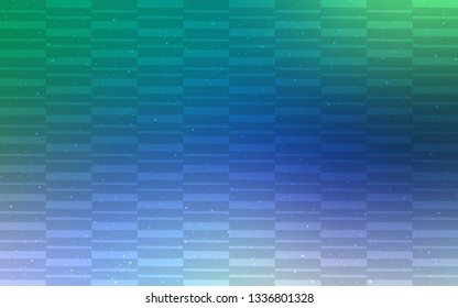 Light Blue, Green vector template with repeated sticks. Modern geometrical abstract illustration with Lines. Best design for your ad, poster, banner.