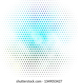 Light Blue, Green vector template with circles. Abstract decorative design in gradient style with bubbles. Design for posters, banners.