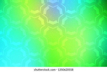 Light Blue, Green vector template with wry lines. Colorful abstract illustration with gradient lines. A completely new template for your design.