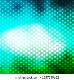 Light Blue, Green vector template with rectangles. Rectangles with colorful gradient on abstract background. Pattern for websites, landing pages.