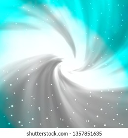 Light Blue, Green vector template with neon stars. Blur decorative design in simple style with stars. Pattern for websites, landing pages.