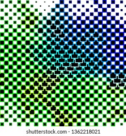 Light Blue, Green vector template with rectangles. Colorful illustration with gradient rectangles and squares. Template for cellphones.