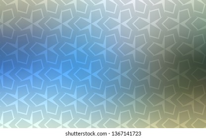 Light Blue, Green vector template with rhombus. Illustration with set of colorful rectangles. Pattern for busines ad, booklets, leaflets