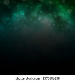 Light Blue, Green vector template with circles. Glitter abstract illustration with colorful drops. Pattern for wallpapers, curtains.