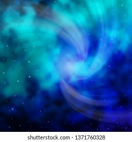 Light Blue, Green vector template with neon stars. Colorful illustration with abstract gradient stars. Pattern for wrapping gifts.