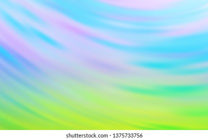 Light Blue, Green vector template with lines. Colorful abstract illustration with gradient lines. Pattern for your business design.