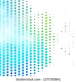 Light Blue, Green vector template with rectangles. Modern design with rectangles in abstract style. Pattern for busines booklets, leaflets