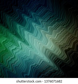 Light Blue, Green vector template with wry lines. Illustration in halftone style with gradient curves. Template for your UI design.