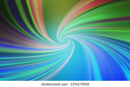 Light Blue, Green vector template with bent lines. Brand new colorful illustration in simple style. A completely new design for your business.