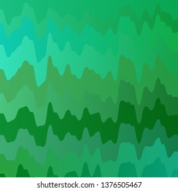 Light Blue, Green vector template with wry lines. Gradient illustration in simple style with bows. Pattern for ads, commercials.