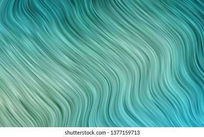 Light Blue, Green vector template with bubble shapes. Blurred geometric sample with gradient bubbles.  A completely new template for your business design.