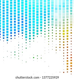 Light Blue, Green vector template with rectangles. Rectangles with colorful gradient on abstract background. Template for cellphones.