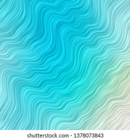 Light Blue, Green vector template with wry lines. Abstract gradient illustration with wry lines. Design for your business promotion.