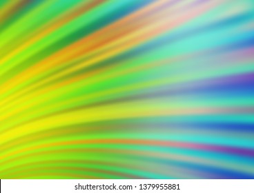 Light Blue, Green vector template with abstract lines. A completely new color illustration in marble style. The template for cell phone backgrounds.