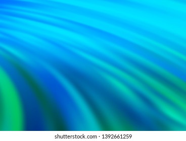 Light Blue, Green vector template with bubble shapes. Colorful abstract illustration with gradient lines. Brand new design for your ads, poster, banner.