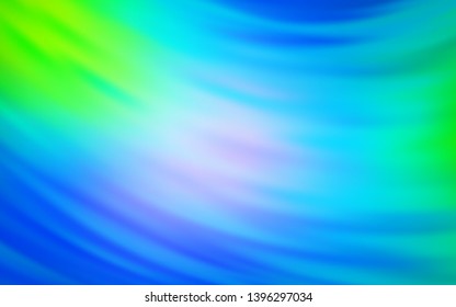 Light Blue, Green vector template with wry lines. Geometric illustration in abstract style with gradient.  Abstract design for your web site.