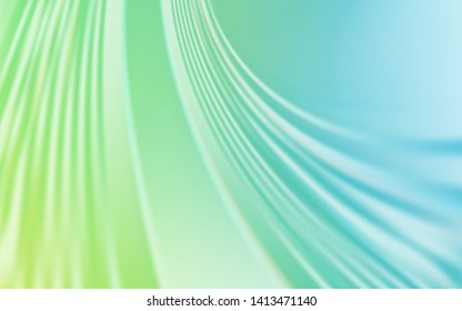 Light Blue, Green vector template with wry lines. Geometric illustration in abstract style with gradient.  The best colorful design for your business.