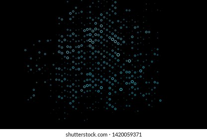 Light Blue, Green vector template with circles. Blurred decorative design in abstract style with bubbles. Design for posters, banners.