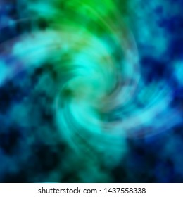 Light Blue, Green vector template with sky, clouds. Gradient illustration with colorful sky, clouds. Pattern for your commercials.