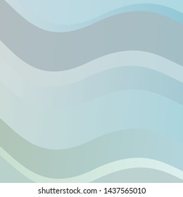 Light Blue, Green vector template with curved lines. Colorful illustration in abstract style with bent lines. Pattern for websites, landing pages.