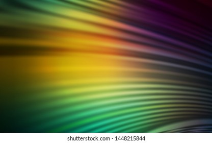 Light Blue, Green vector template with bent lines. Colorful illustration in abstract style with gradient. Pattern for your business design.