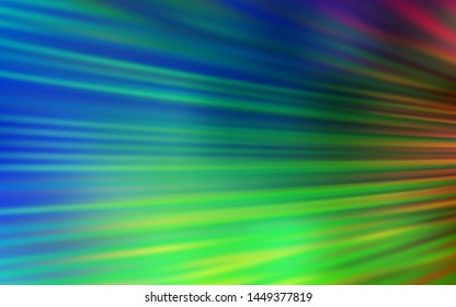 Light Blue, Green vector template with repeated sticks. Lines on blurred abstract background with gradient. Best design for your ad, poster, banner.