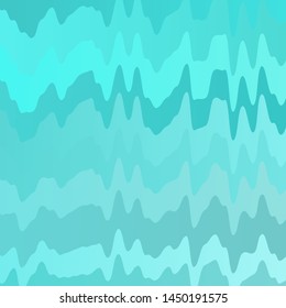 Light Blue, Green vector template with lines. Bright illustration with gradient circular arcs. Pattern for websites, landing pages.