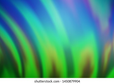 Light Blue, Green vector template with bubble shapes. A vague circumflex abstract illustration with gradient. Marble style for your business design.