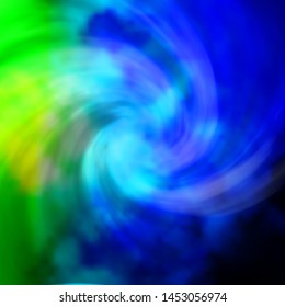 Light Blue, Green vector template with sky, clouds. Abstract illustration with colorful gradient clouds. Beautiful layout for uidesign.