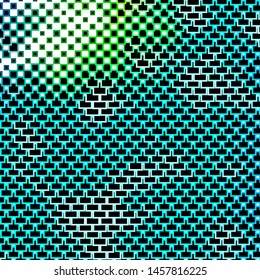 Light Blue, Green vector template with rectangles. Modern design with rectangles in abstract style. Template for cellphones.