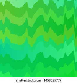 Light Blue, Green vector template with lines. Bright sample with colorful bent lines, shapes. Pattern for booklets, leaflets.
