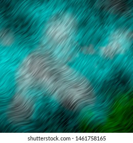 Light Blue, Green vector template with lines. Colorful illustration with curved lines. Template for your UI design.
