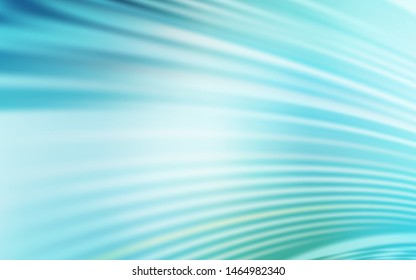 Light Blue, Green vector template with bent lines. Glitter abstract illustration with wry lines. Elegant pattern for a brand book.