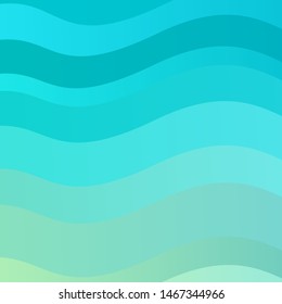 Light Blue, Green vector template with wry lines. Gradient illustration in simple style with bows. Pattern for websites, landing pages.