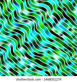 Light Blue, Green vector template with curves. Abstract gradient illustration with wry lines. Template for your UI design.