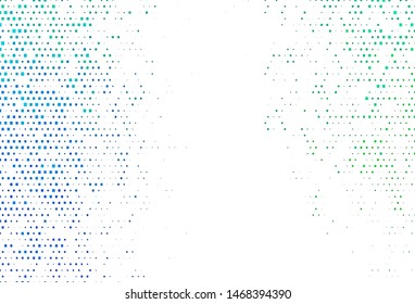 Light Blue, Green vector template with crystals, rectangles. Beautiful illustration with rectangles and squares. Pattern for commercials.