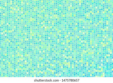 Light Blue, Green vector template with crystals, triangles. Abstract gradient illustration with triangles. Pattern for websites.