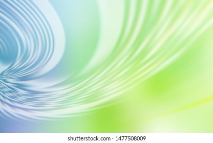 Light Blue, Green vector template with curved lines. An elegant bright illustration with gradient. Pattern for your business design.