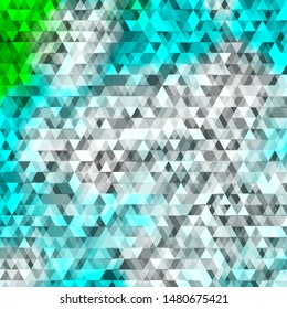 Light Blue, Green vector template with lines, triangles. Colorful illustration with triangles in simple style. Best design for posters, banners.